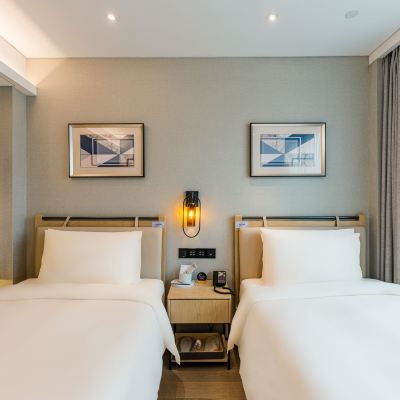 高級雙床房（亞朵記憶枕+小冰箱+外窗） 上海浦東張江園區張江路亞朵X飯店優惠