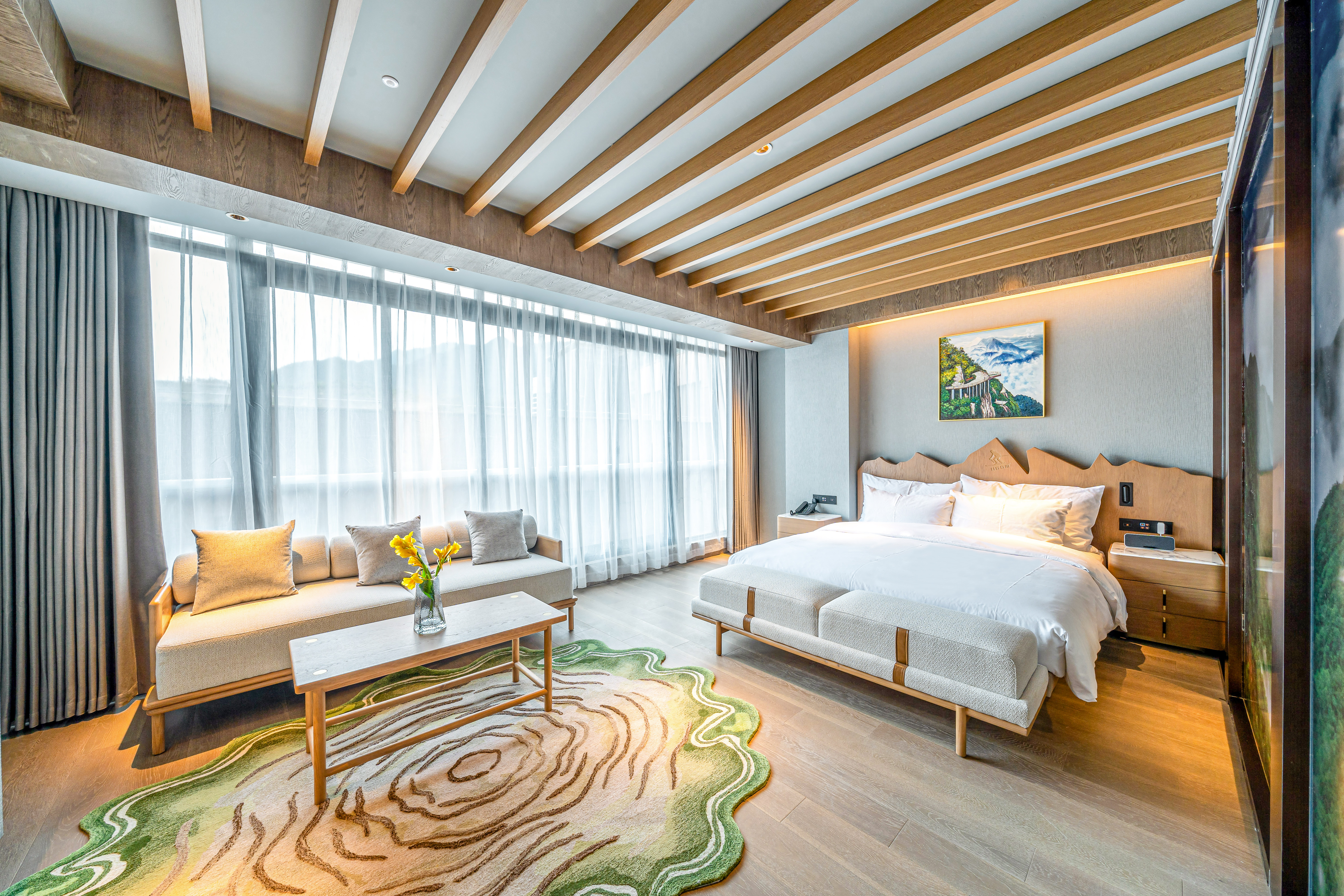 静谧雅致大床房【萌宠同乐+亲子度假】