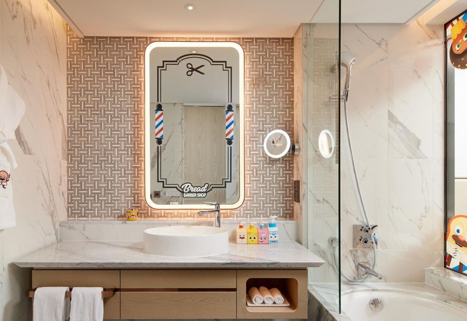 麪包理發店家庭雙床（城景）