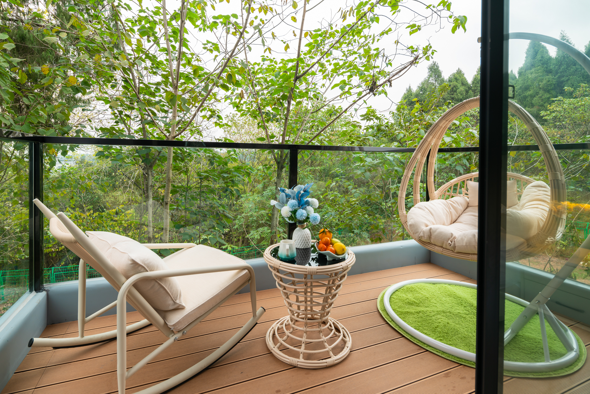 彩蝶·尊享阳台房（空调-网红打卡-独立阳台景观- 棋牌娱乐）