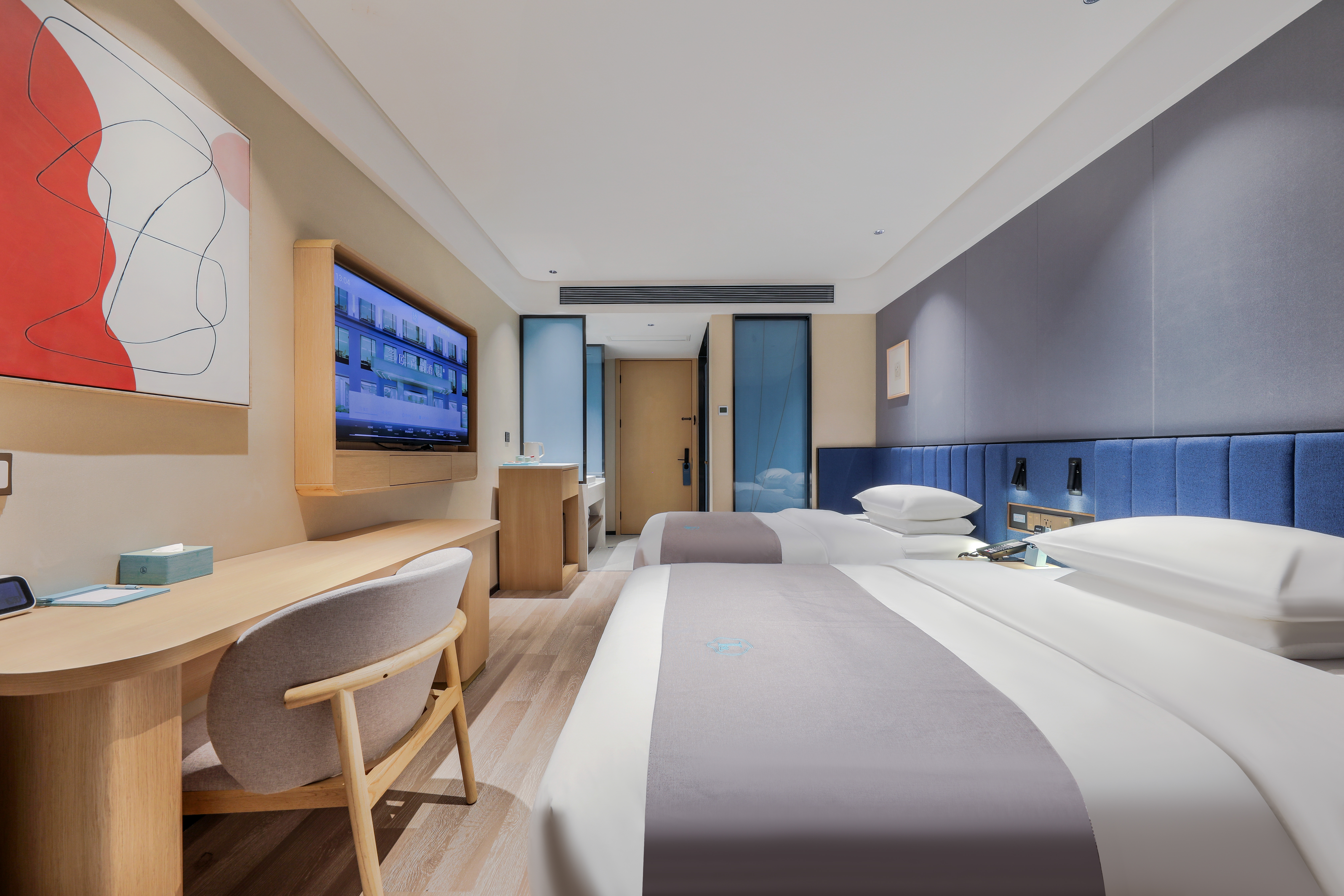 智享·奢华双床房（全屋智能+乳胶床垫+冰箱）