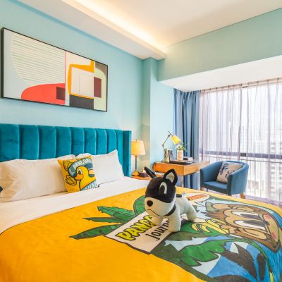 木屋樂園親子房 麒韻飯店公寓（青島萬象城五四廣場店）優惠