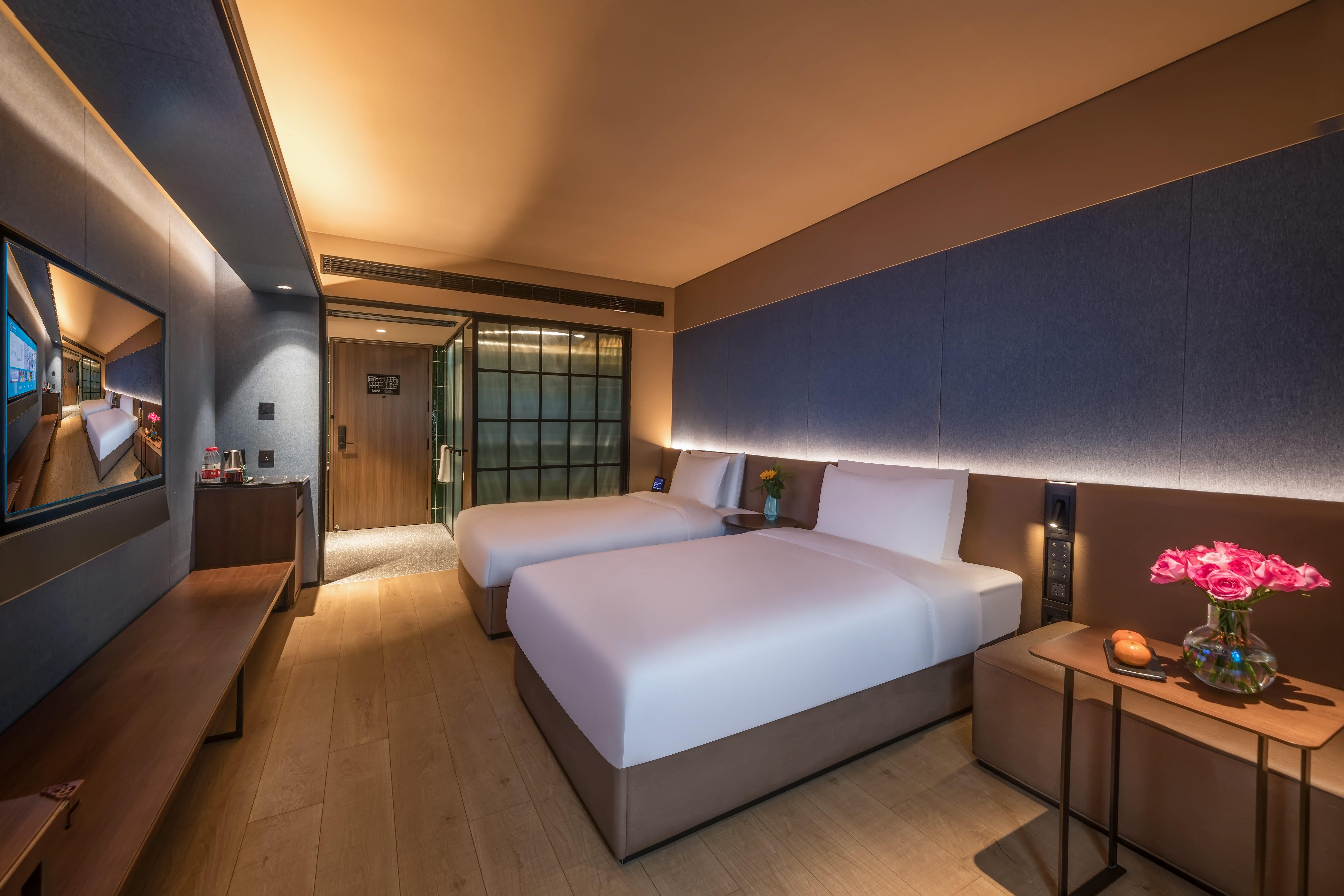 双床房（智能客控+KINGKOIL床垫+迷你冰箱）