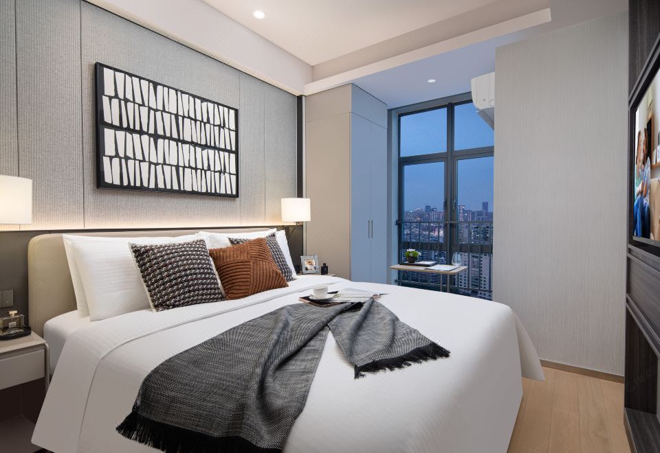 Somerset Haizhu Centre GuangzhouExecutive One-Bedroom Suite (Washer Dryer + Kitchen + Fridge)