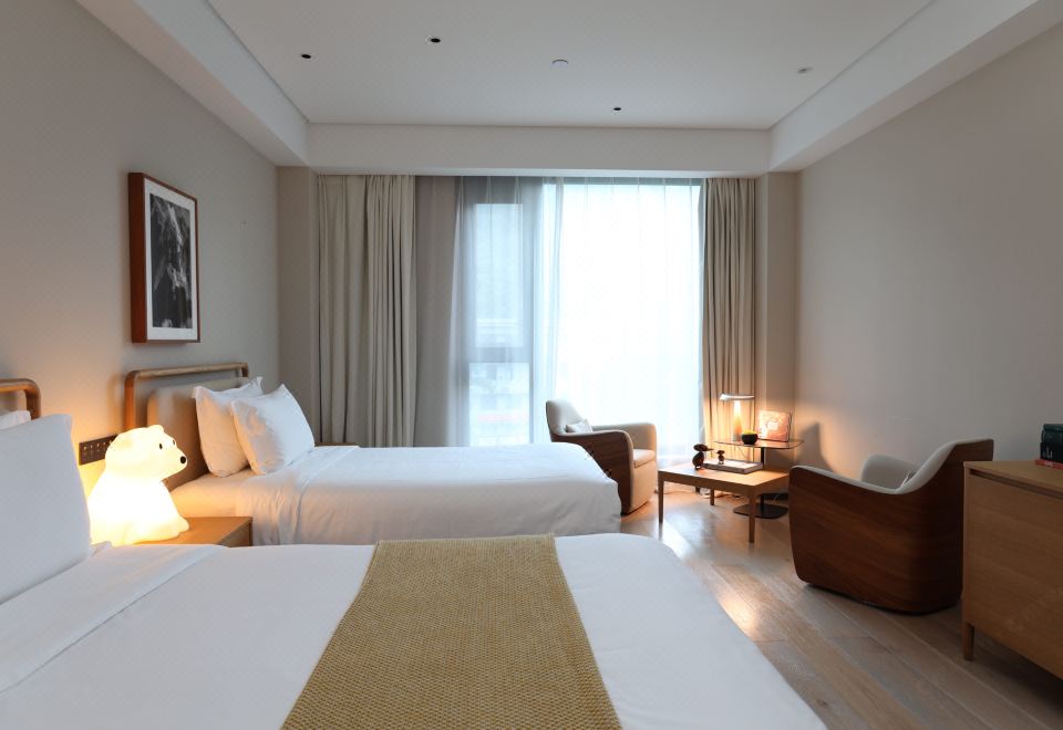 豪華家庭雙床房+宜人山色+浪漫浴缸