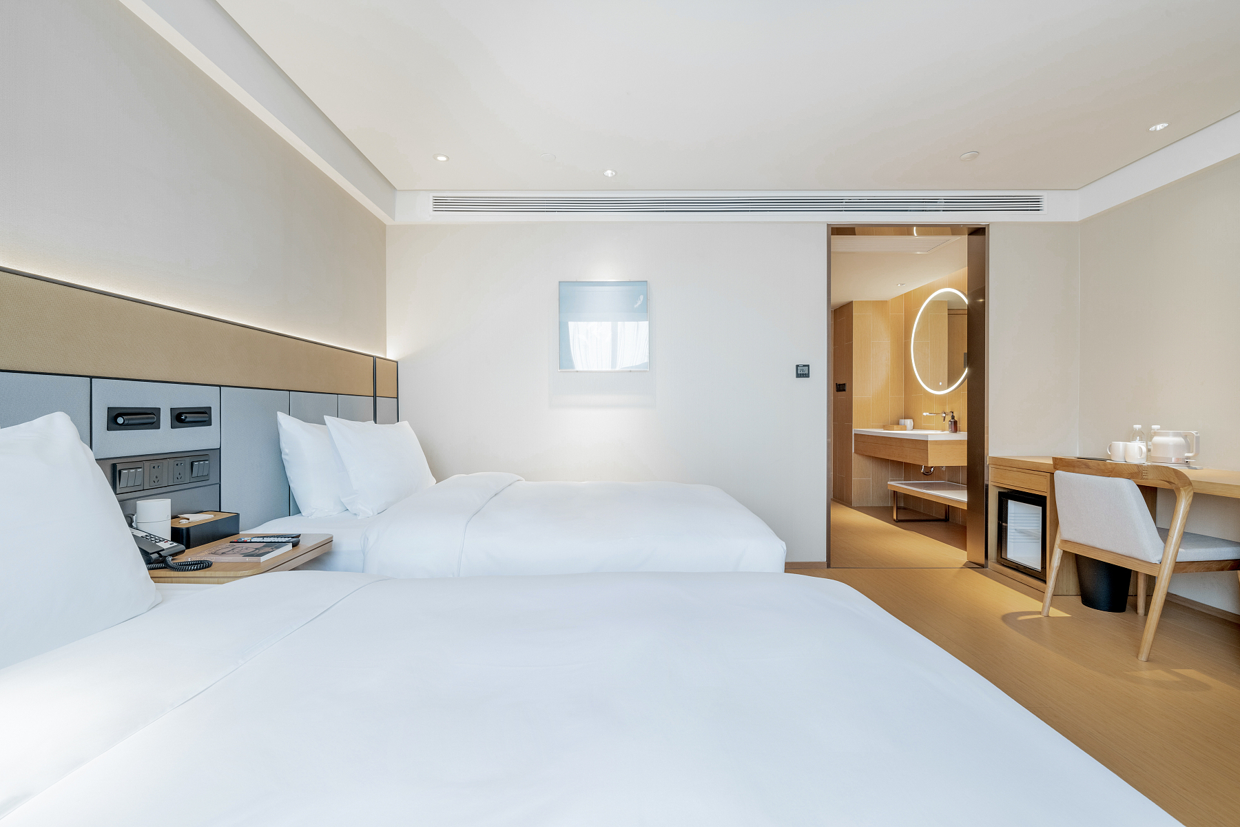 双床房（可投屏65寸电视+冰箱+金可儿床垫）