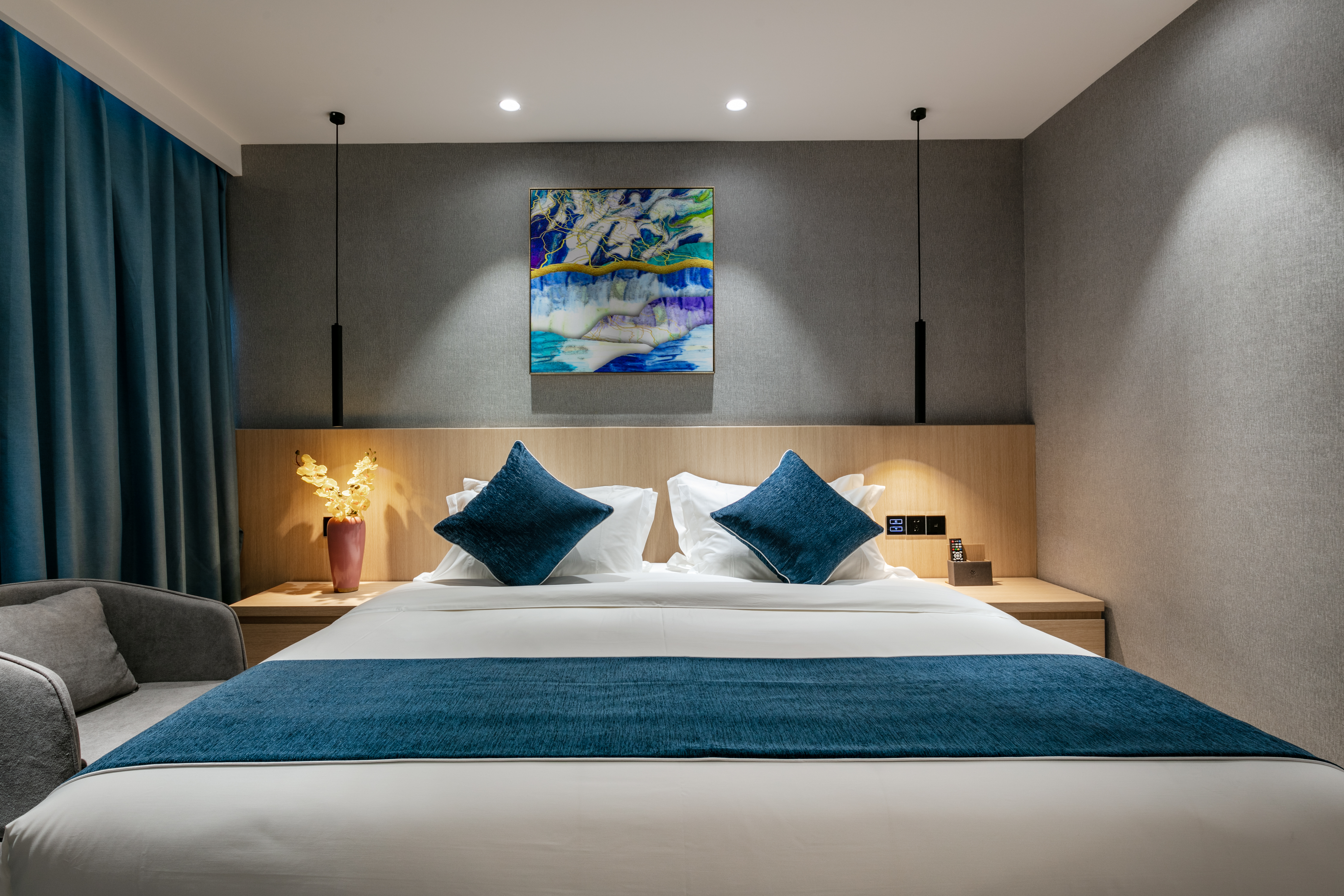 悅景·陽光大床房-觀景落地窗