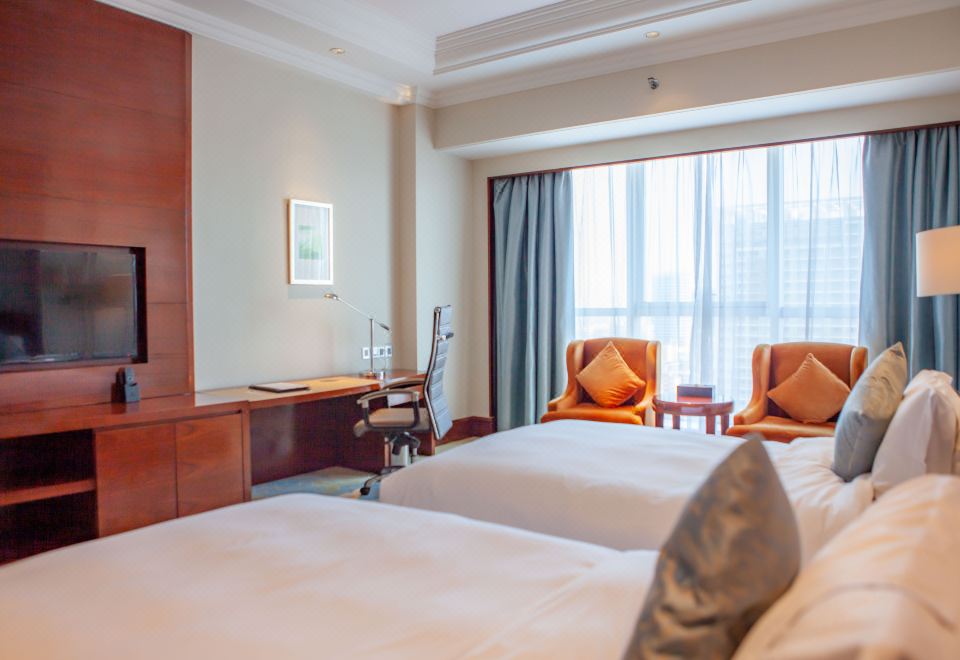 豪华城景双床房