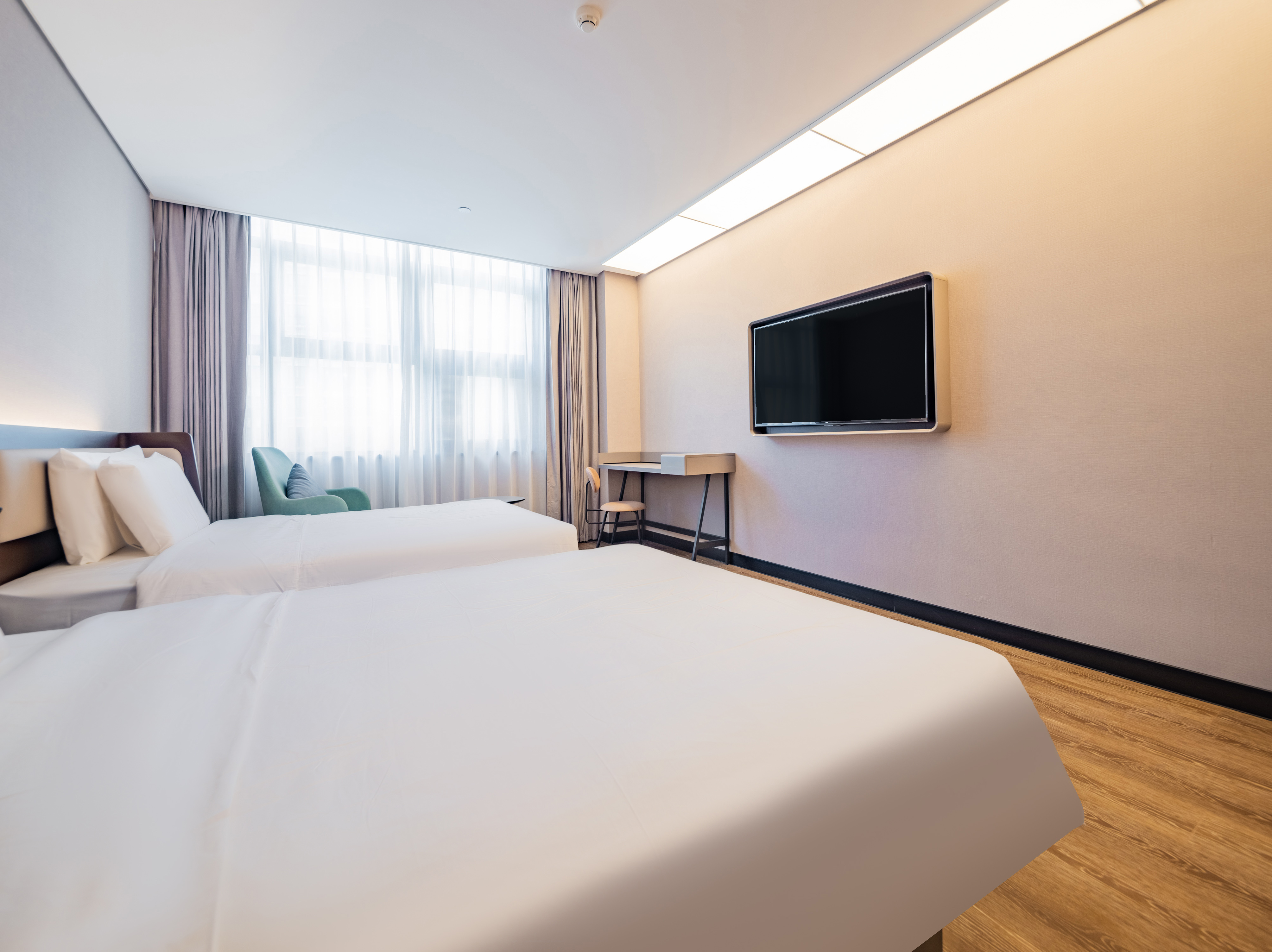 商务双床房【55寸投屏电视+语音客控+独立空调】