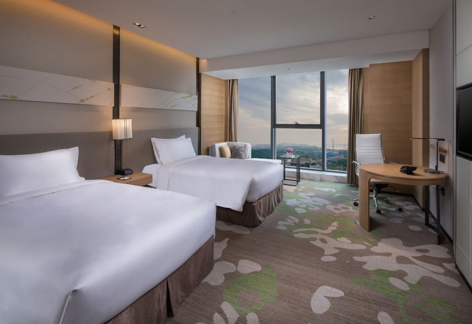 高级港口景观双床房