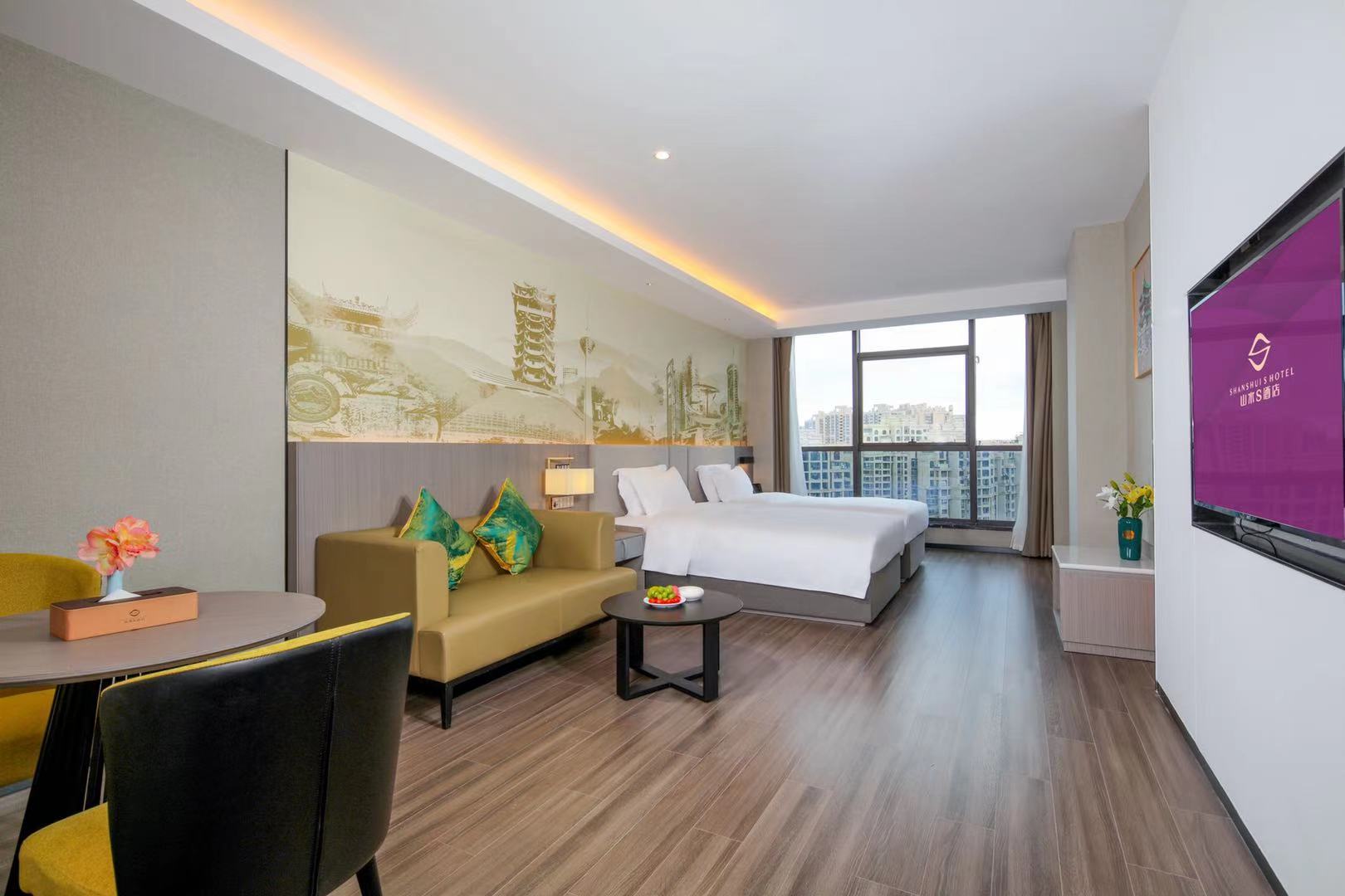 高层零压大床房（梦百合零压床垫+智能客控+全自动洗衣机