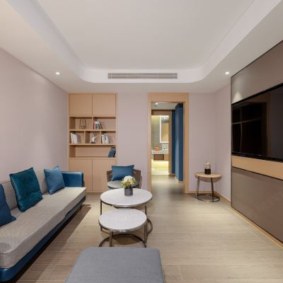 幾木城景套房（無線電充+手機投屏+商務會客） 瀋陽中街故宮玫瑰亞朵飯店優惠