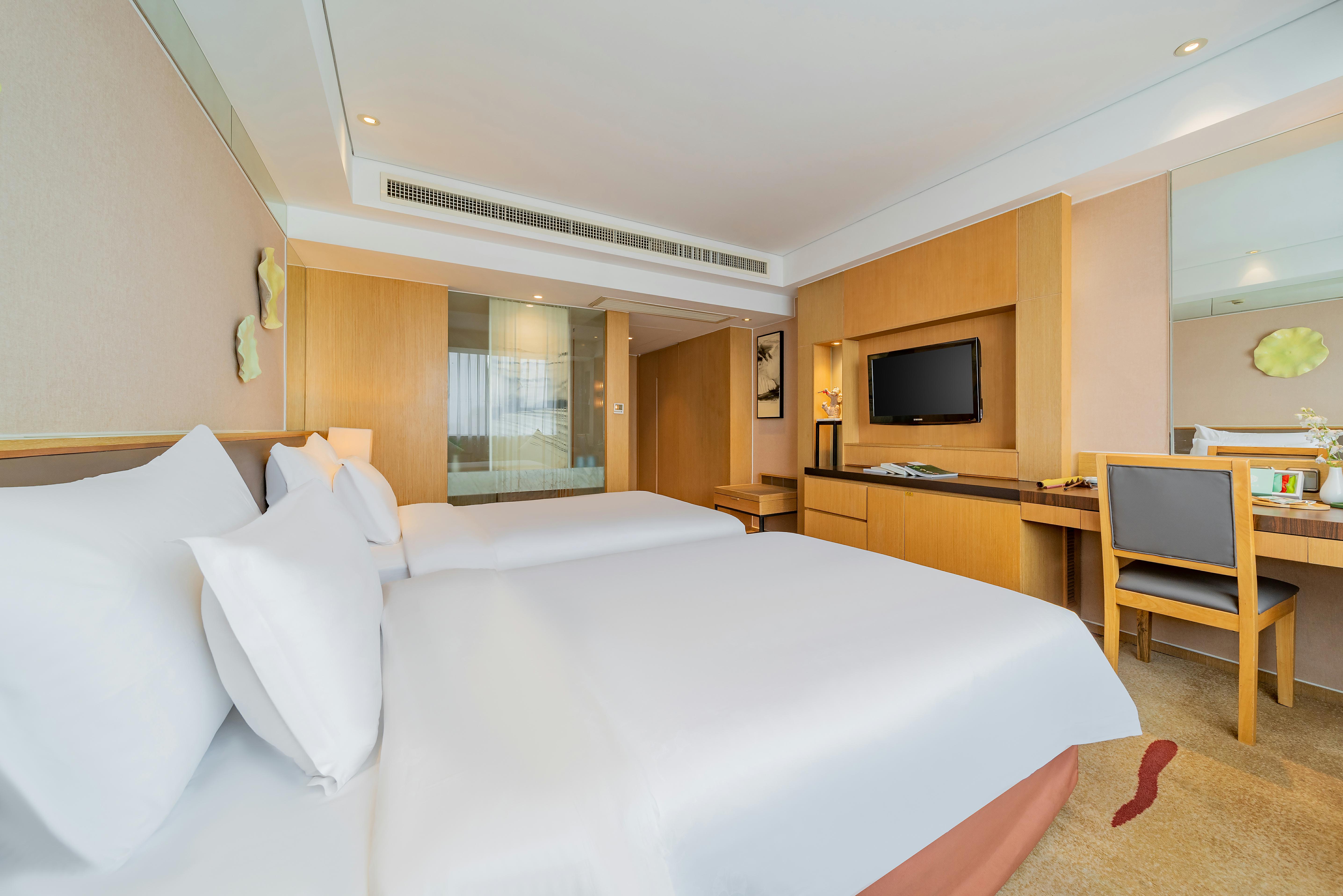 茶韵双床房（小冰箱+禅意茶具）