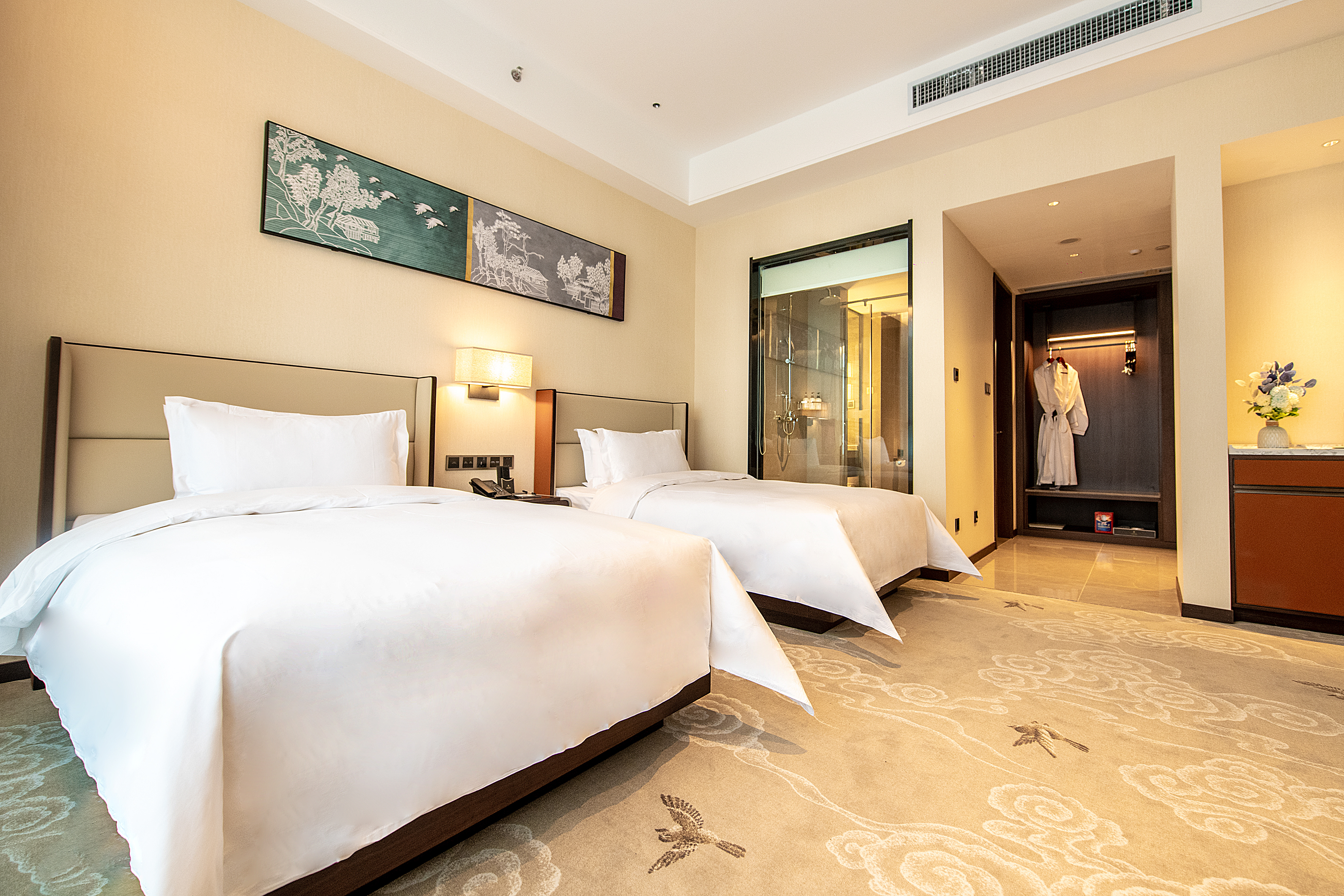 豪华双床房（乳胶床垫+佰草集洗护+智能客控）