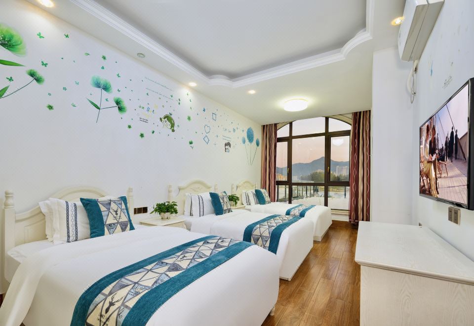 一線海景·相濡以沫10房歐美風轟趴別墅丨私家花園泳池+燒烤+會議室+KTV+自動麻將