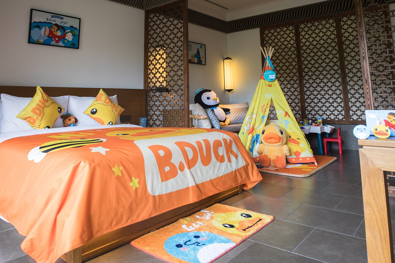 酷盼小黄鸭亲子房丨萌娃帐篷