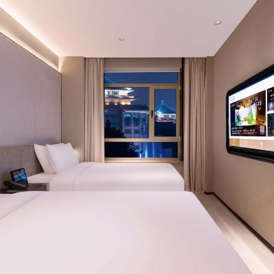 商務雙床房（語音客控+電視投屏+小冰箱） 桔子水晶北京天安門王府井飯店優惠
