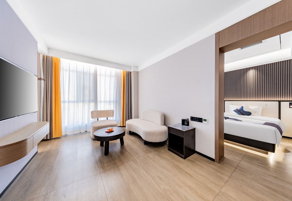 Xizi Light Luxury Hotel (Urad Qianqi Government Store)Premier Family Smart Suite