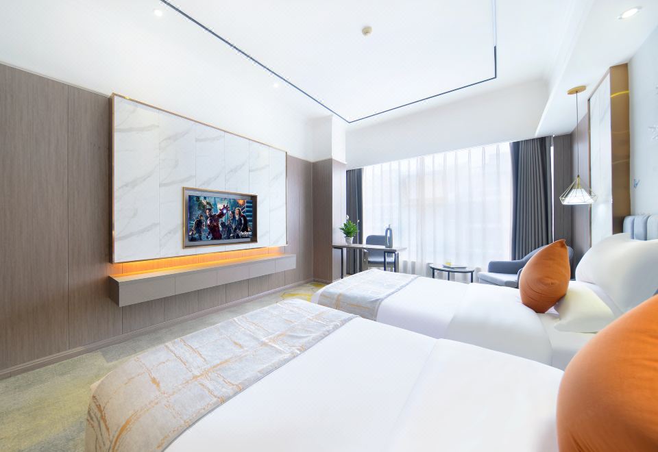 月光行政雙床房（全屋語音客控+簡約輕奢風）