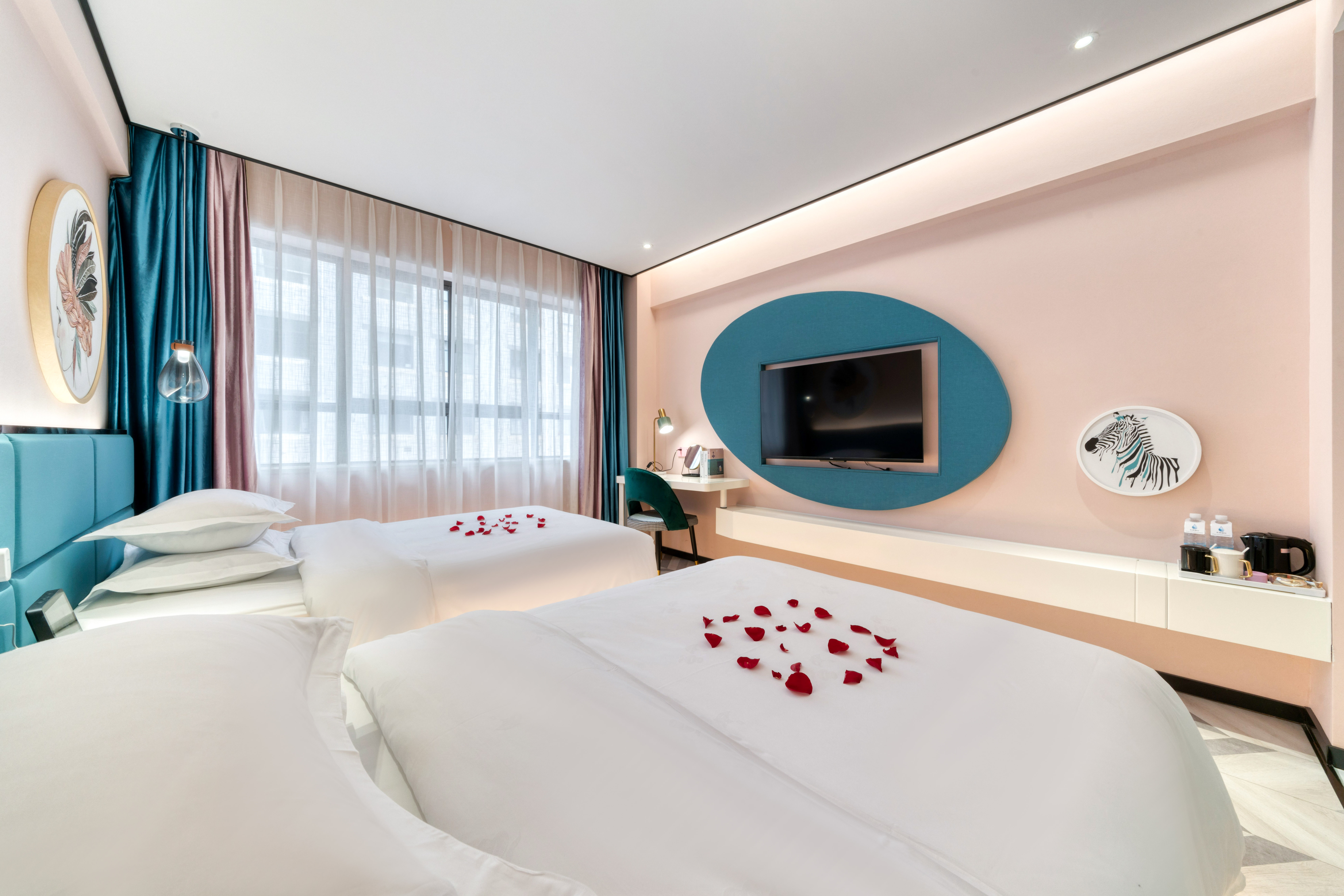 四季柔光雙床房（空調|智能客控）