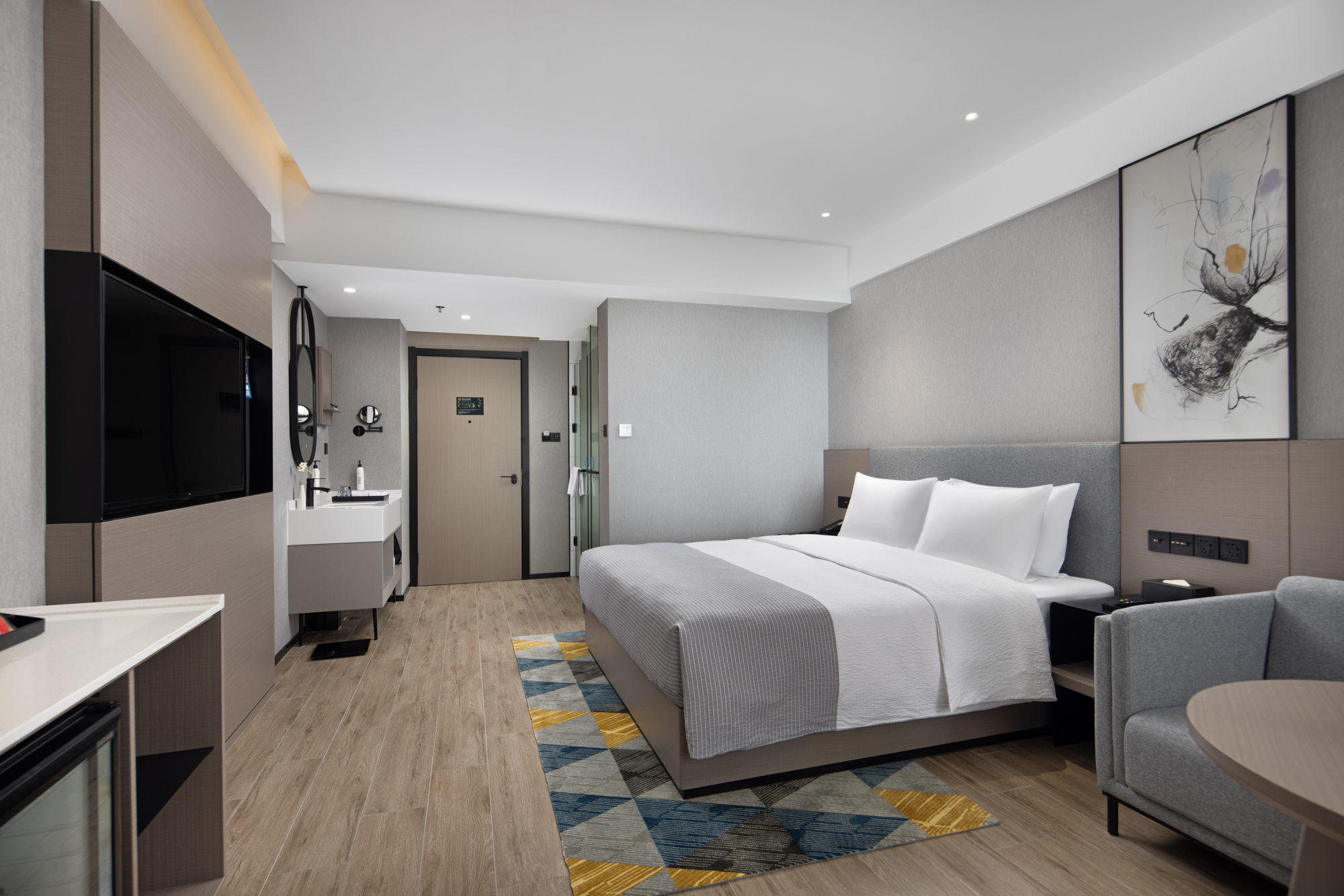 高级豪华大床房（智能马桶+Acca Kappa洗护用品+小冰箱）