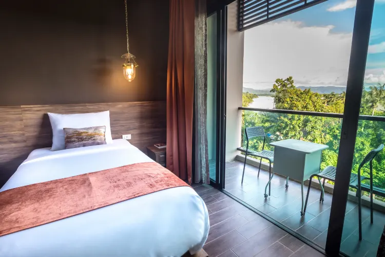 ห้องดีลักซ์ทวินวิวสวน
