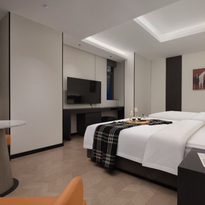 流螢丨摩登雙床房『定製睡眠床品+深坑精緻睡眠+舒適睡眠』 K·W高空觀景飯店（重慶解放碑步行街洪崖洞店）優惠