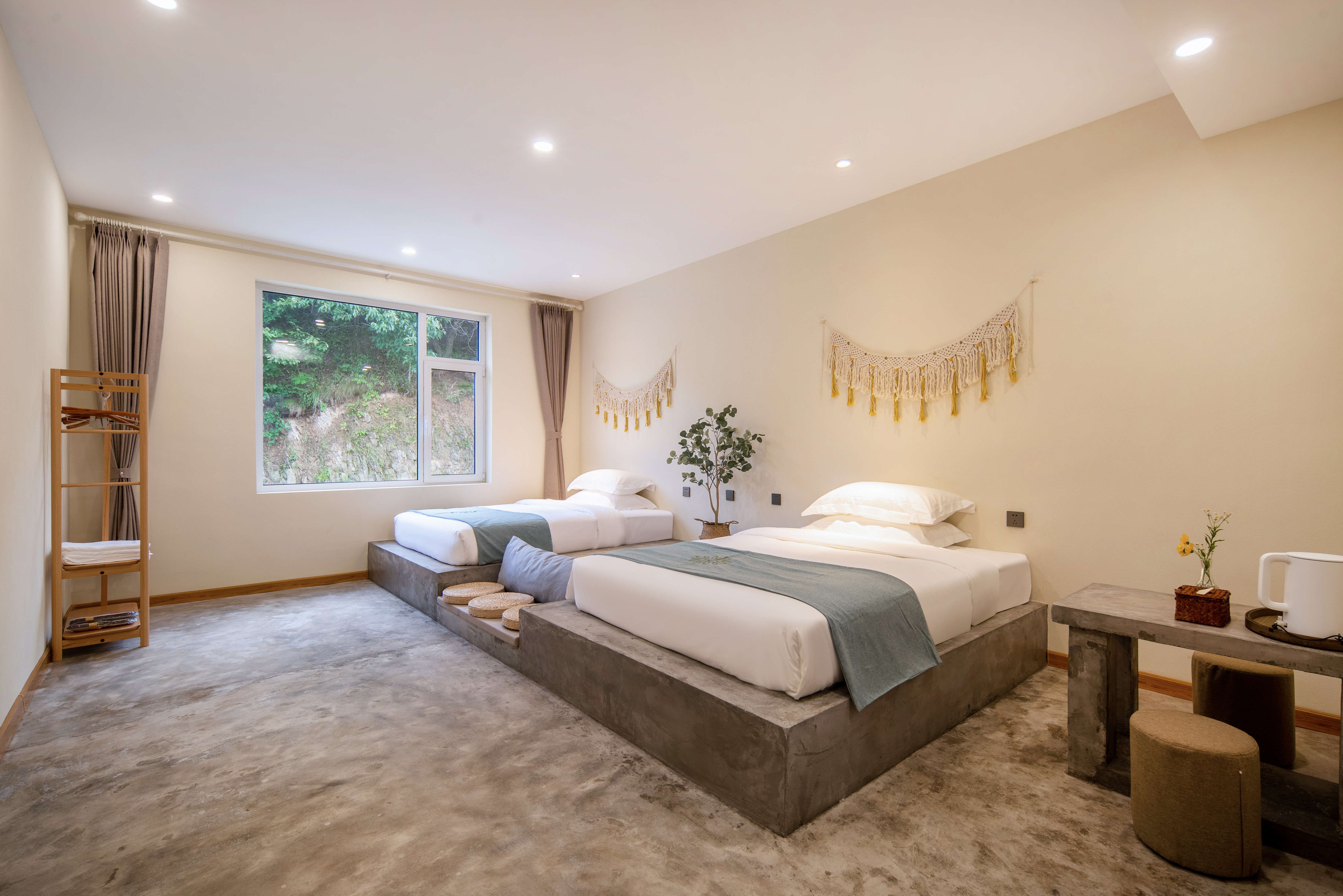 望月·榻榻米双床房·山景