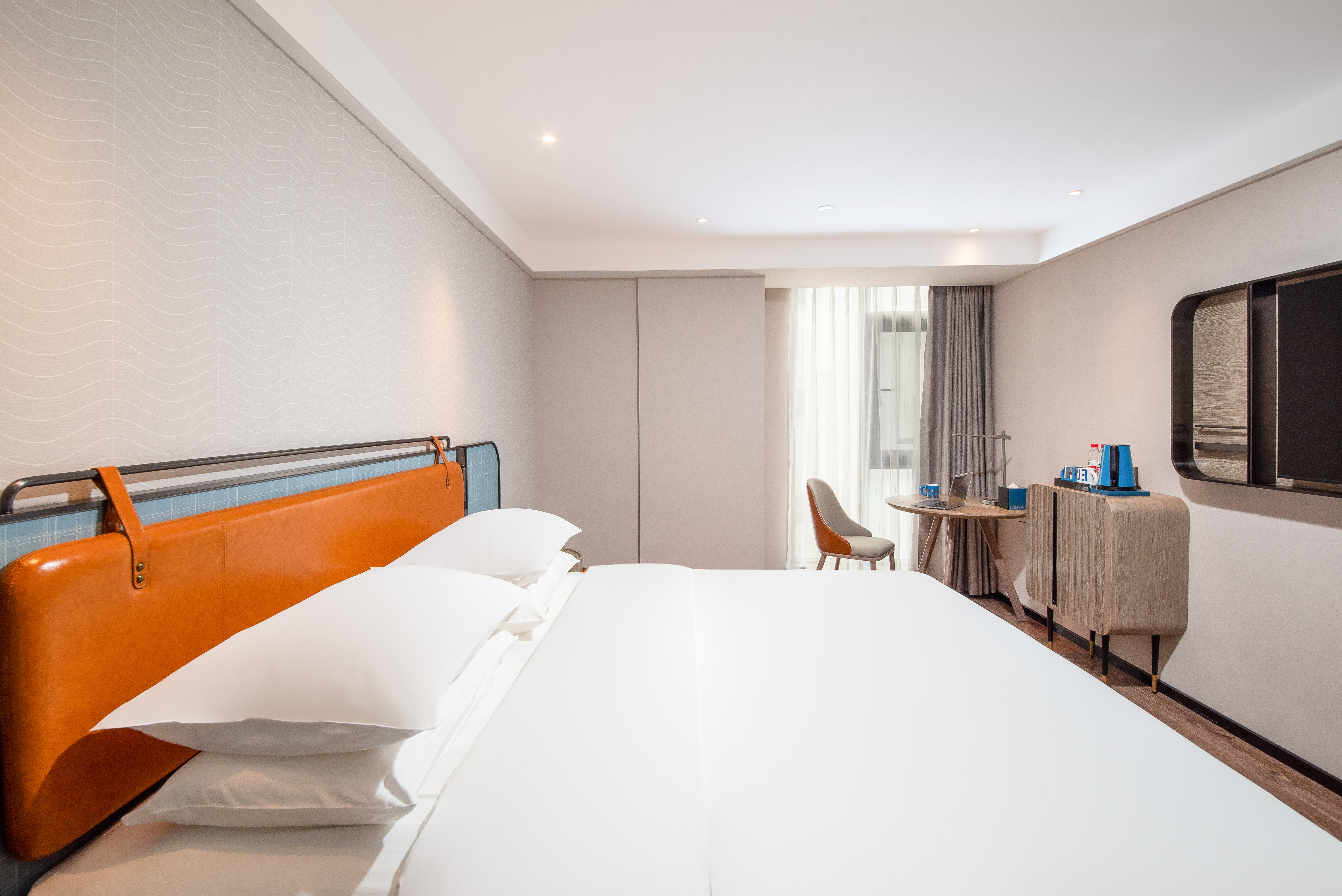 标准大床房（北欧轻奢风+落地窗+舒适床品+乾湿三分离）