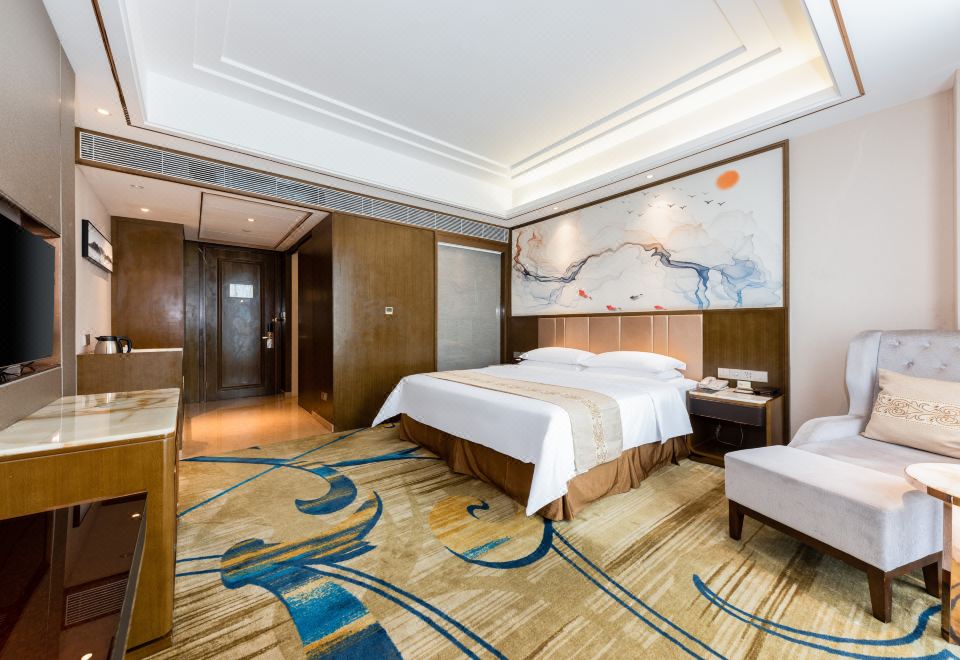 Venus Royal Hotel (Nanning High-speed East Railway Station)Deluxe Double Bed Room (High-Rise Night View Of Yong City + Comfortable Sleep Room)