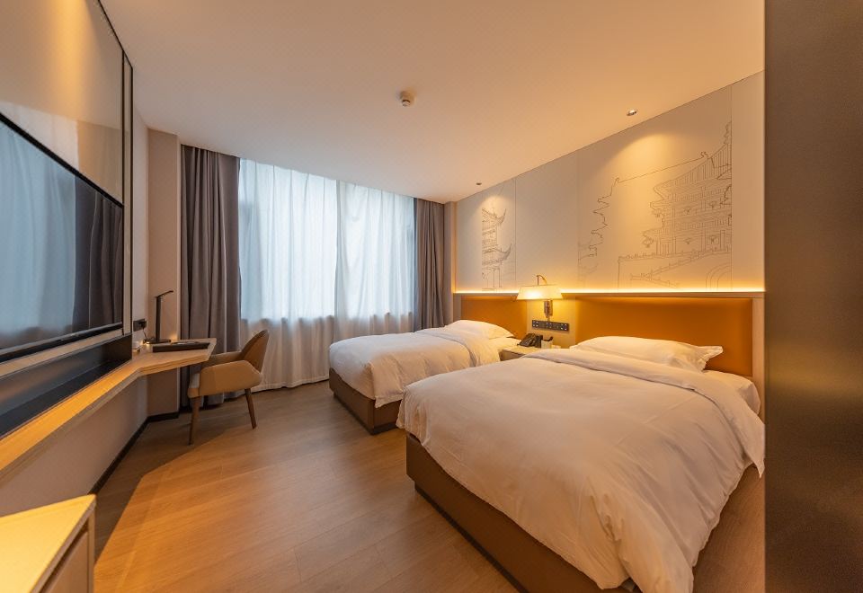Standard Twin Room (Xiaodu Smart Control + Electric Curtains)