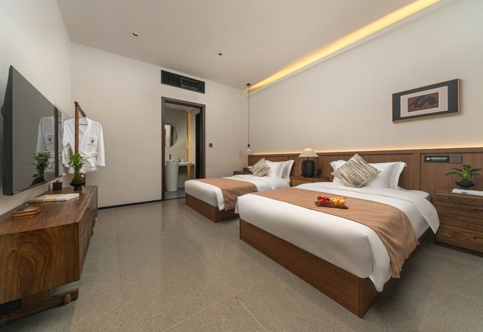 蒼松·庭院雙床房（庭院+智能馬桶+中央空調+電動窗簾）