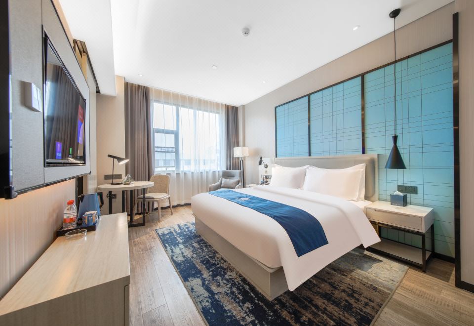 豪华大床房 I 180°无遮挡唯美日落·俯瞰摩天轮夜景