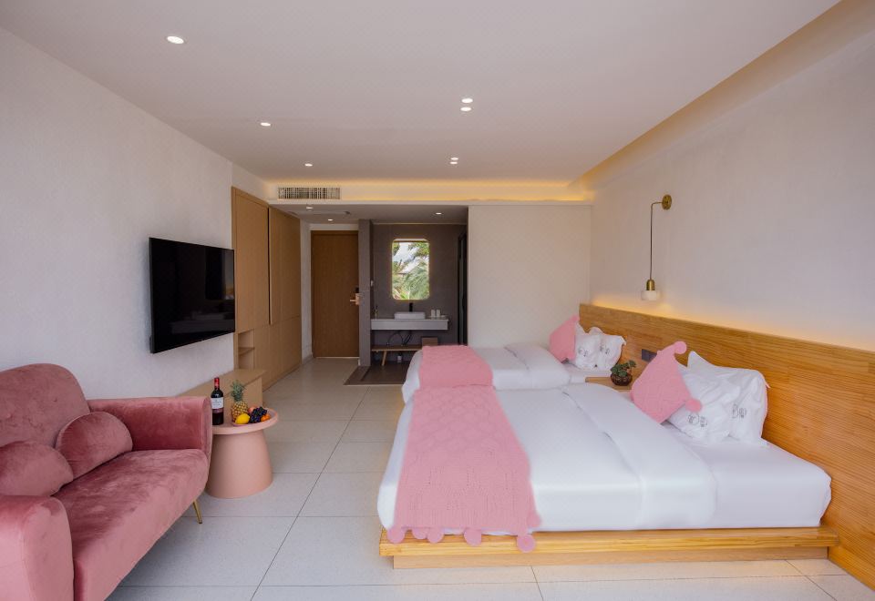 Summer Lakeside Twin Room(island style courtyard)