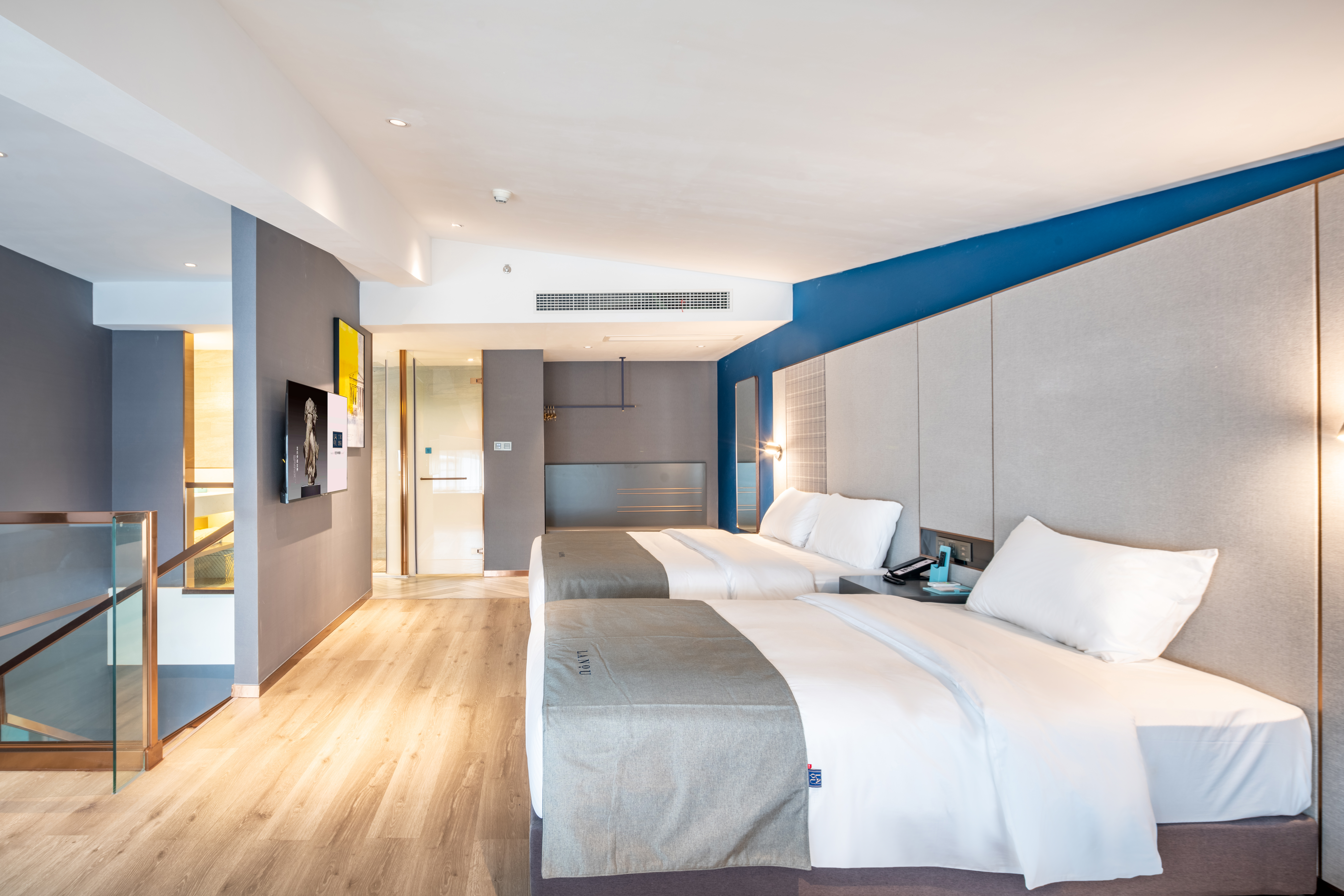 豪华loft智能家庭房丨麻将娱乐+会客茶室+上下楼层