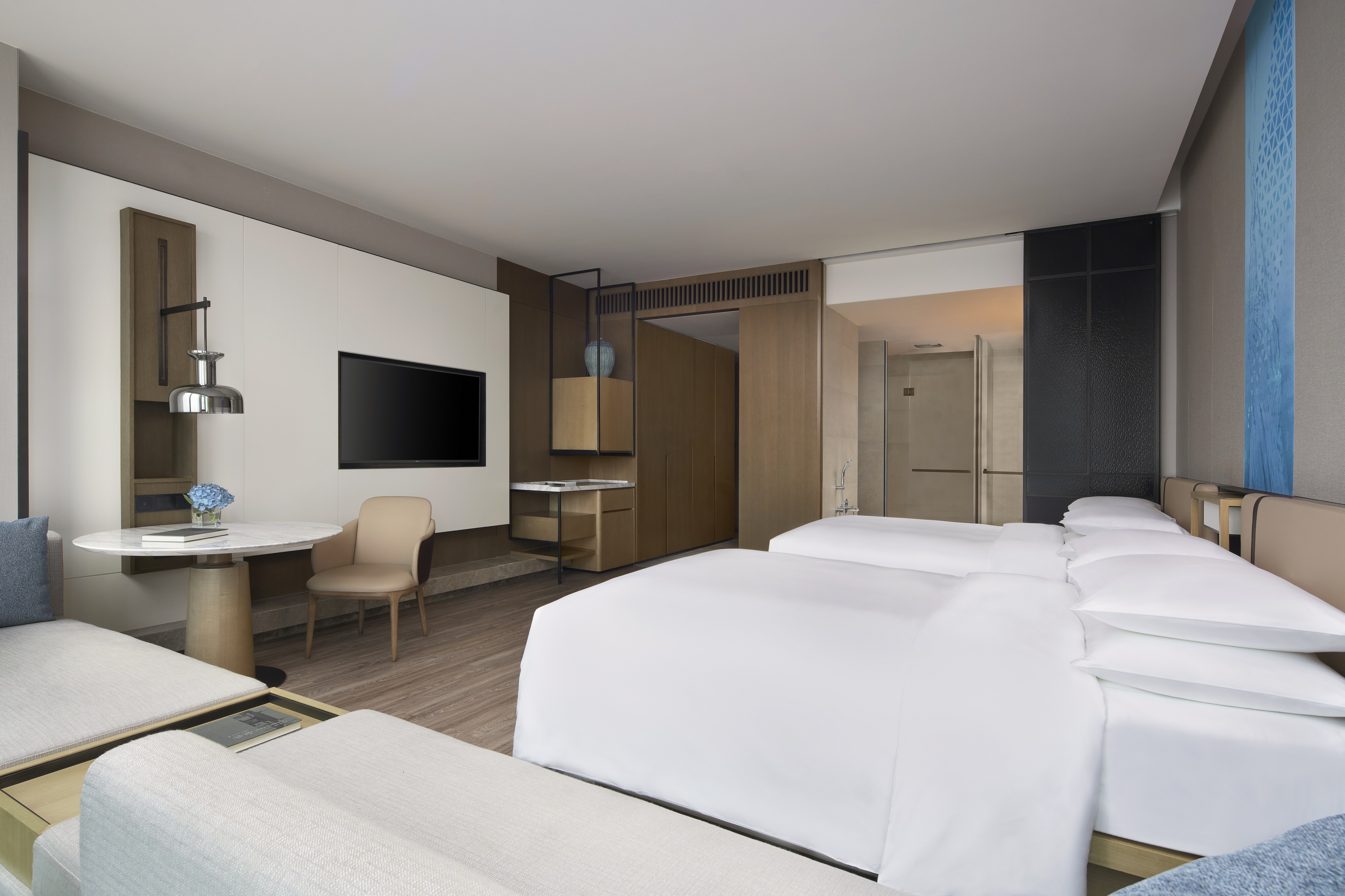 豪華城市景觀雙床客房