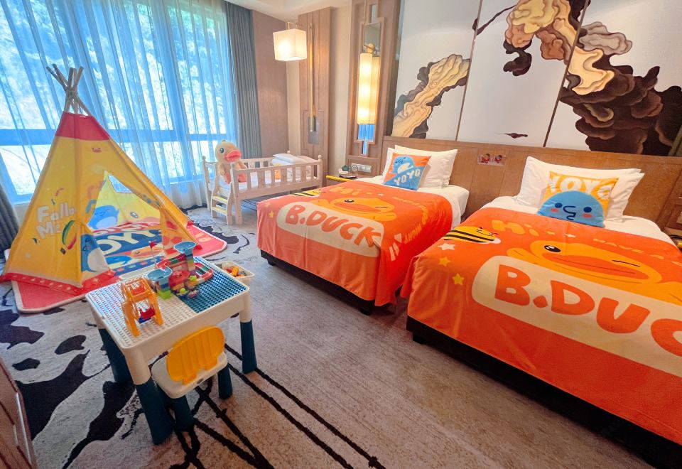 小黃鴨主題雙床房