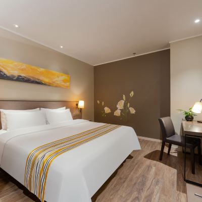 舒適大床房（無窗） 嘉虹飯店（上海浦東機場川沙地鐵站店）優惠