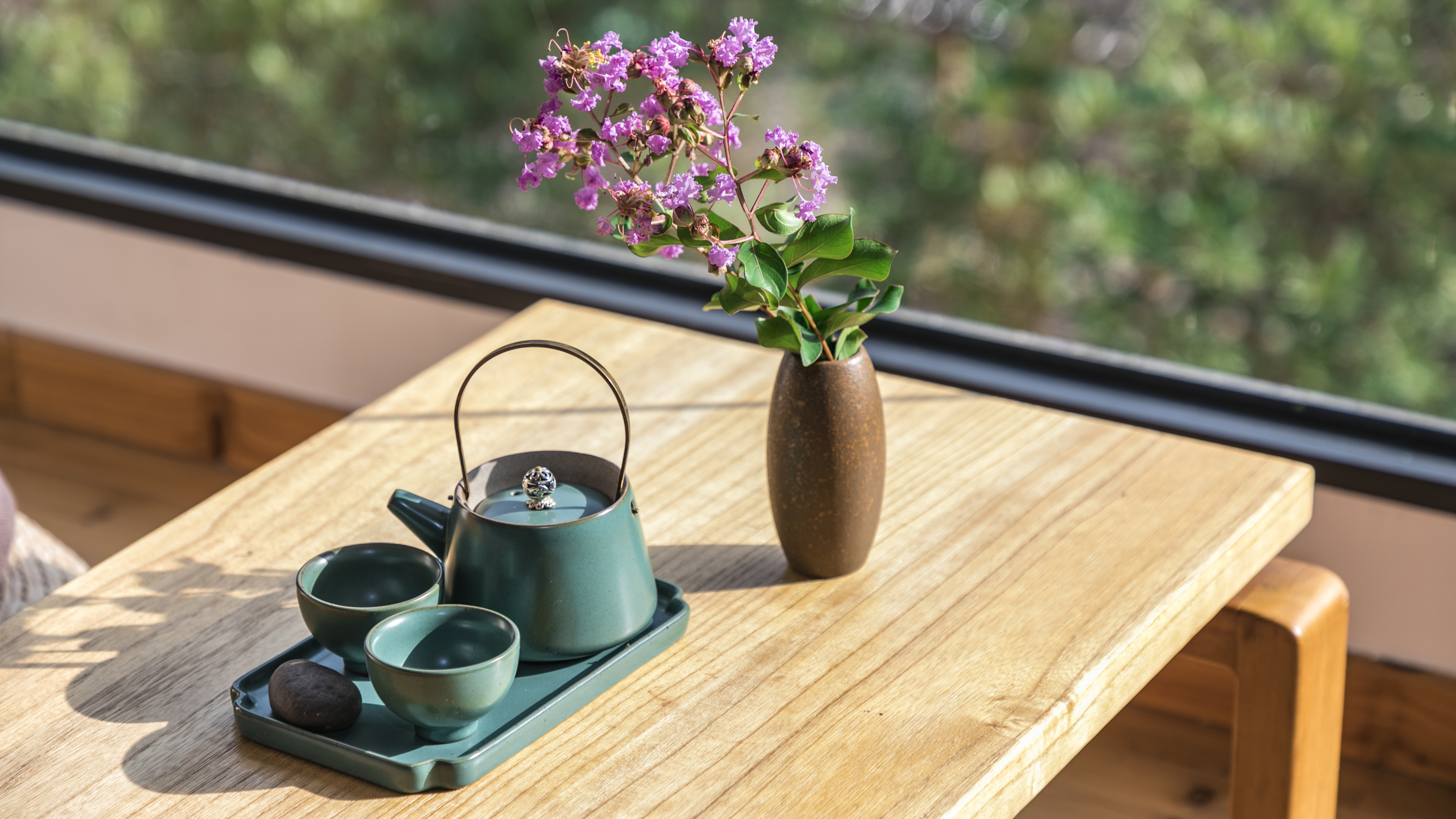 隅心?山趣童乐亲子房（小童壁纸+新中式茶桌+浴缸）