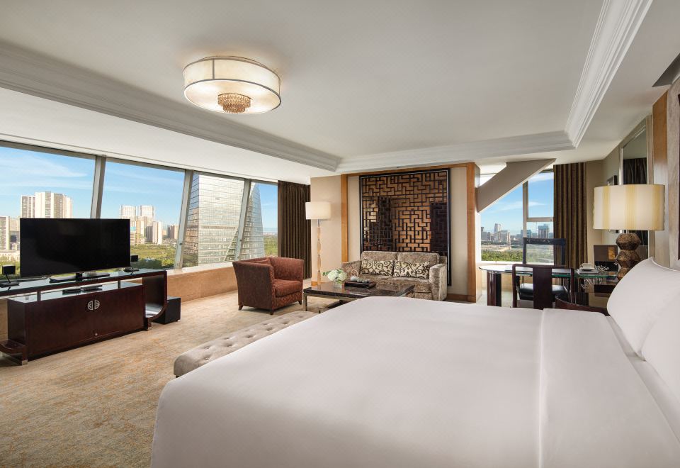 Intercontinental Century City Chengdu1 King Junior Suite Dining Area Club Lounge Access