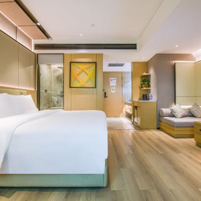 行政大床房（智能家居+助眠床墊+休閒茶具） 深圳會展中心石廈地鐵站秋果飯店x優惠