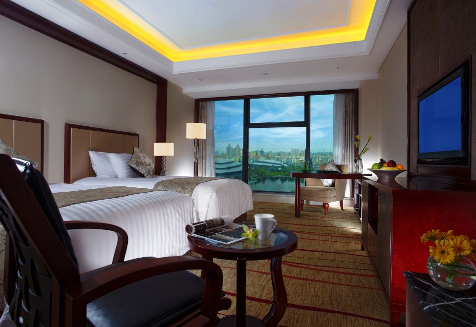 豪華園景雙床房