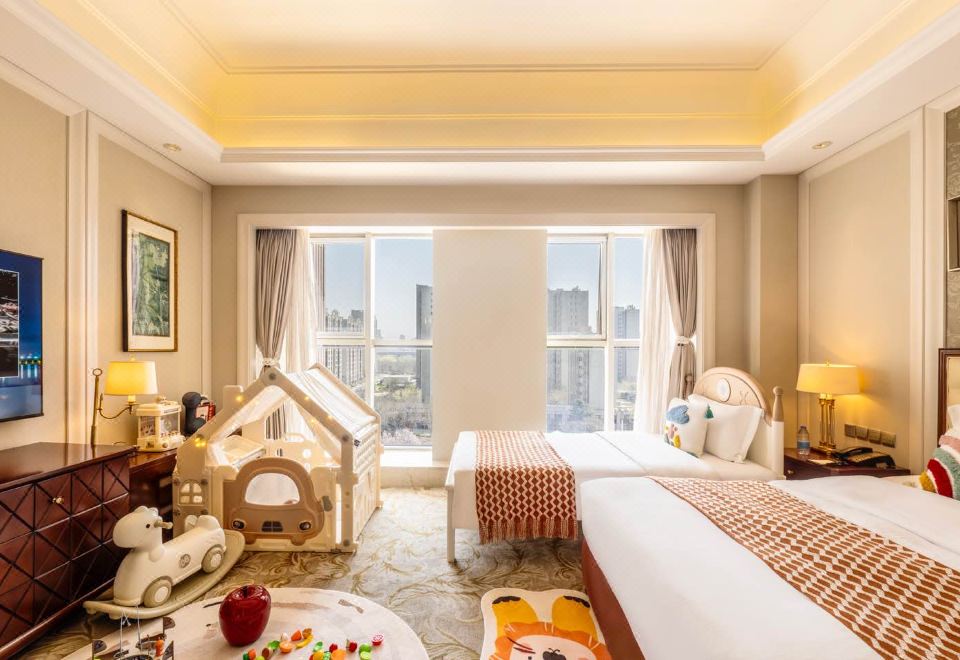 家庭亲子城景房【小童帐篷+玩具+小爱音响+星空灯】