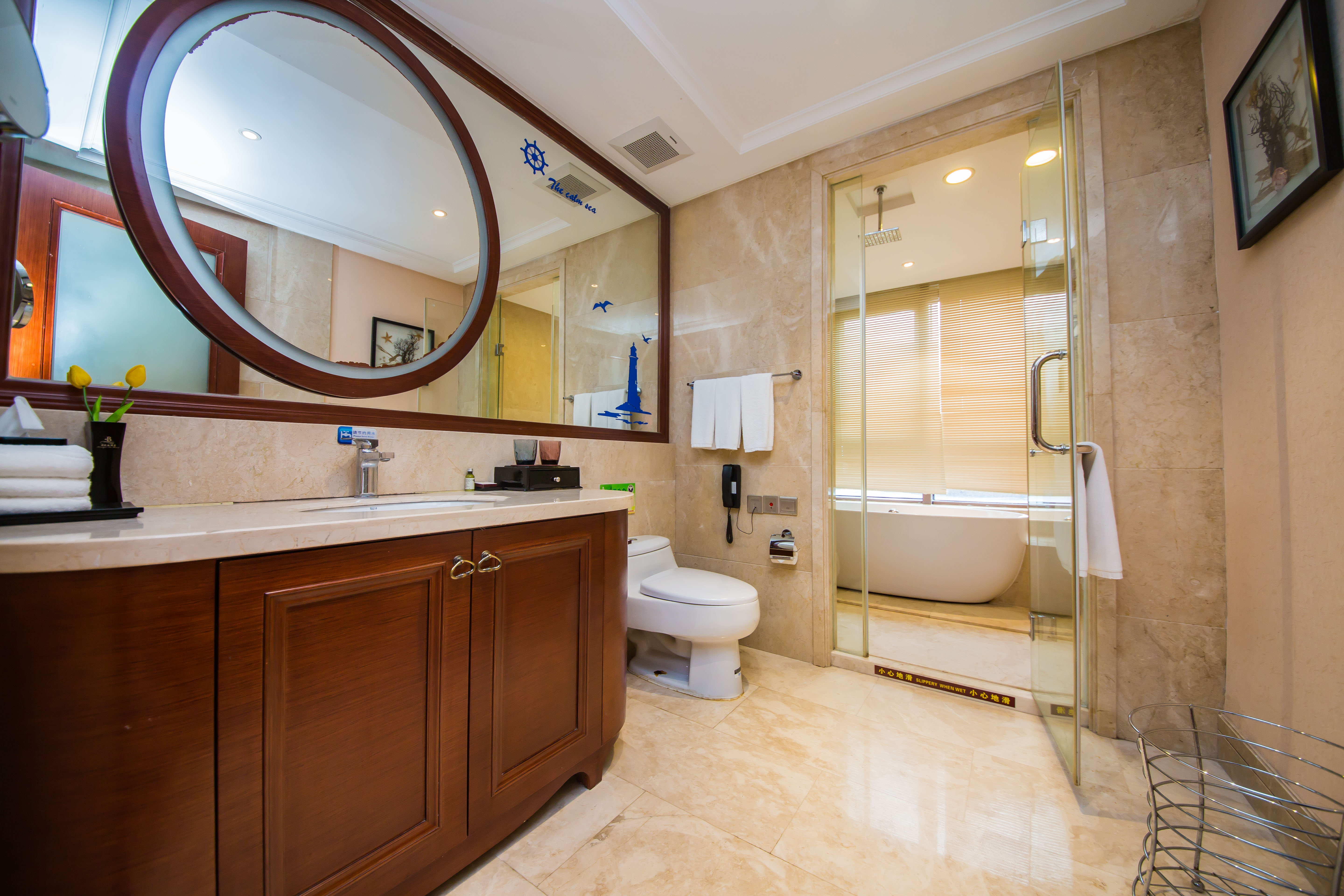 沐光·海景雙床房【觀南沙海景+私享陽臺+浴缸】