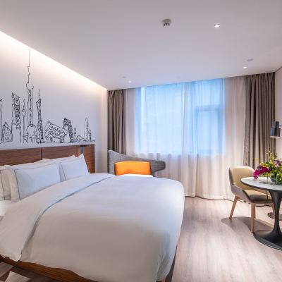 行政大床房（戴森吹風機+智能客控+私享Coffee機） 上海靜安逸扉酒店優惠