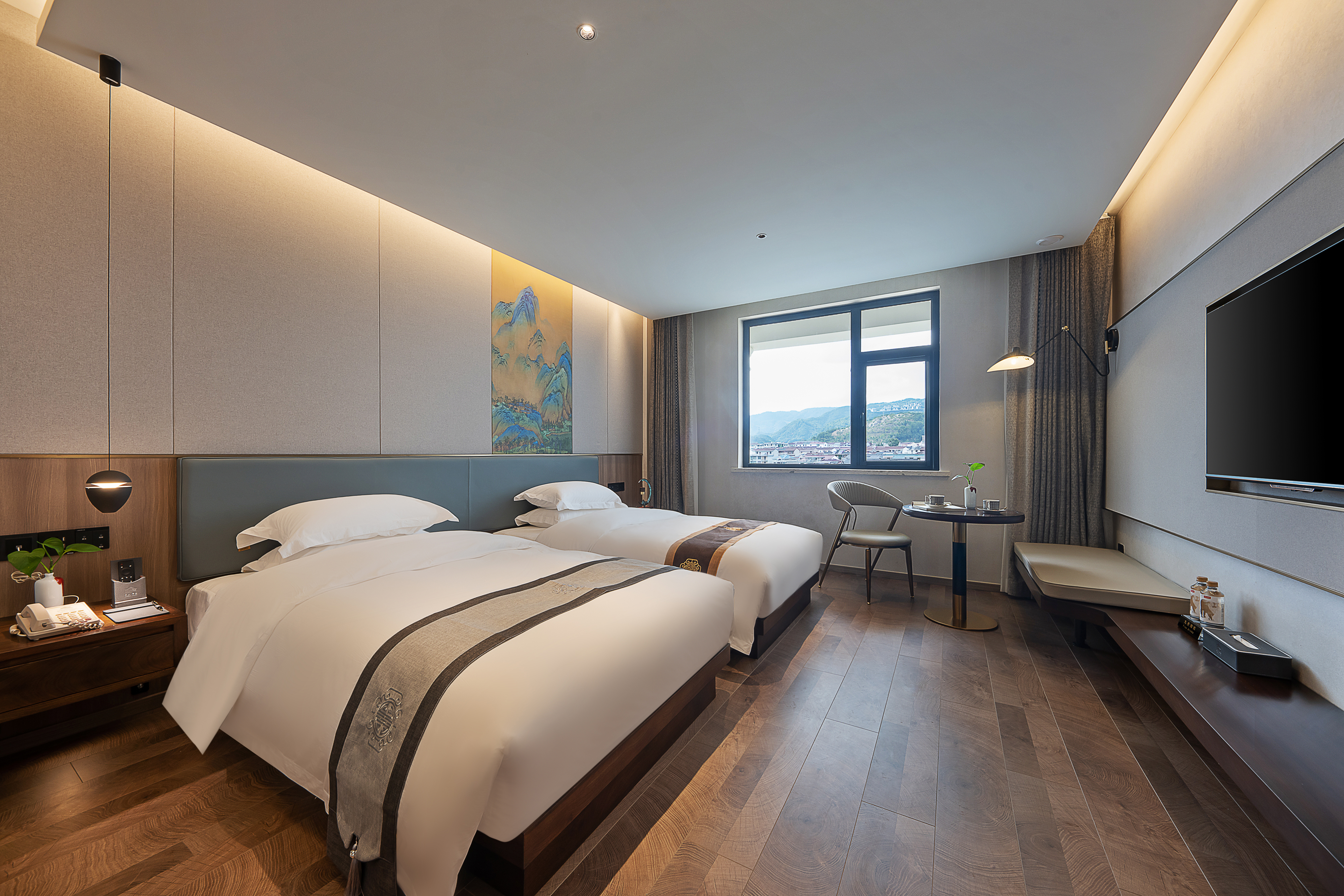 玉和-景观双床房（全屋智能+办公书桌+高清液晶影视）