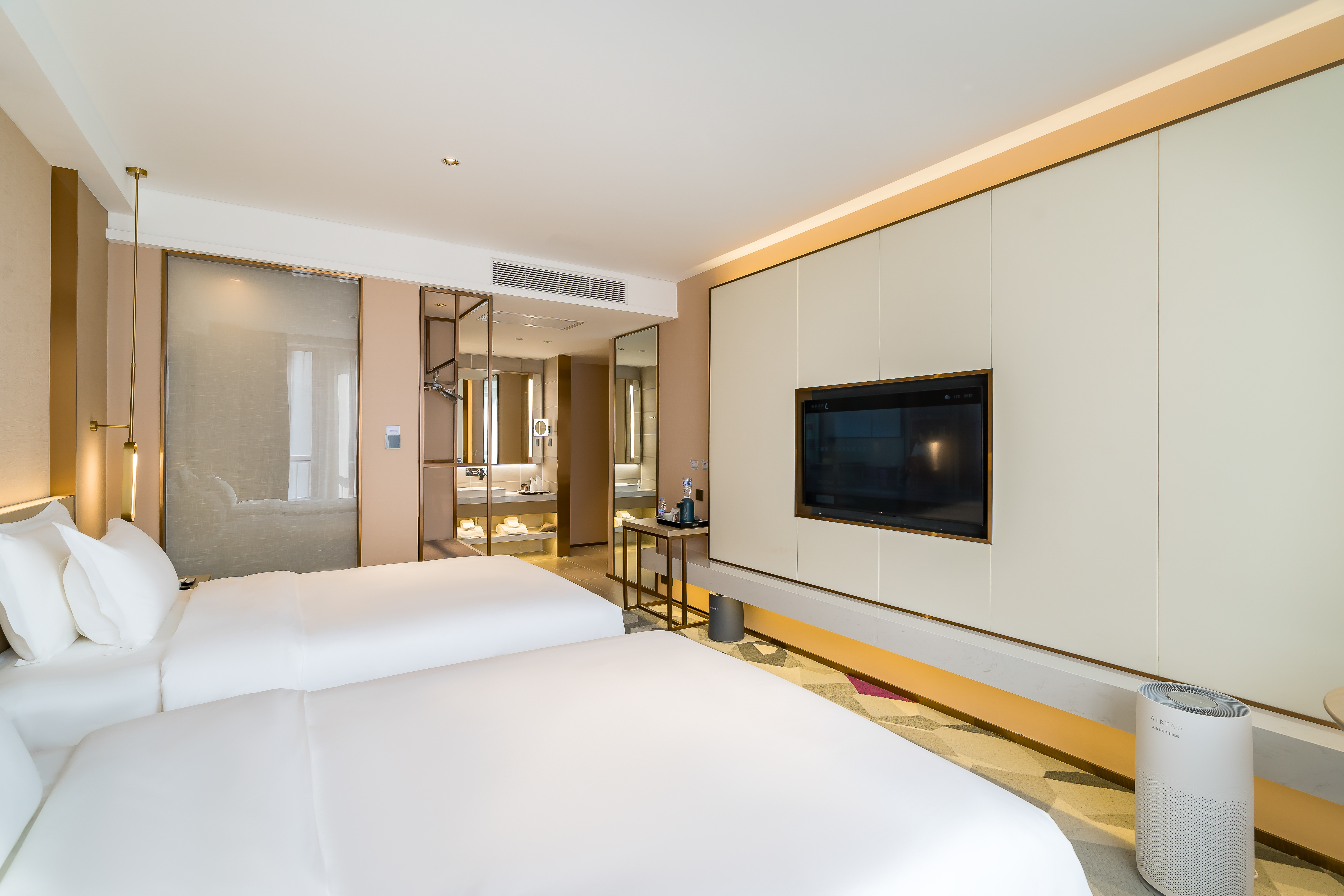 纯净自然双床房（杀菌模块+除蟎仪+空气净化）