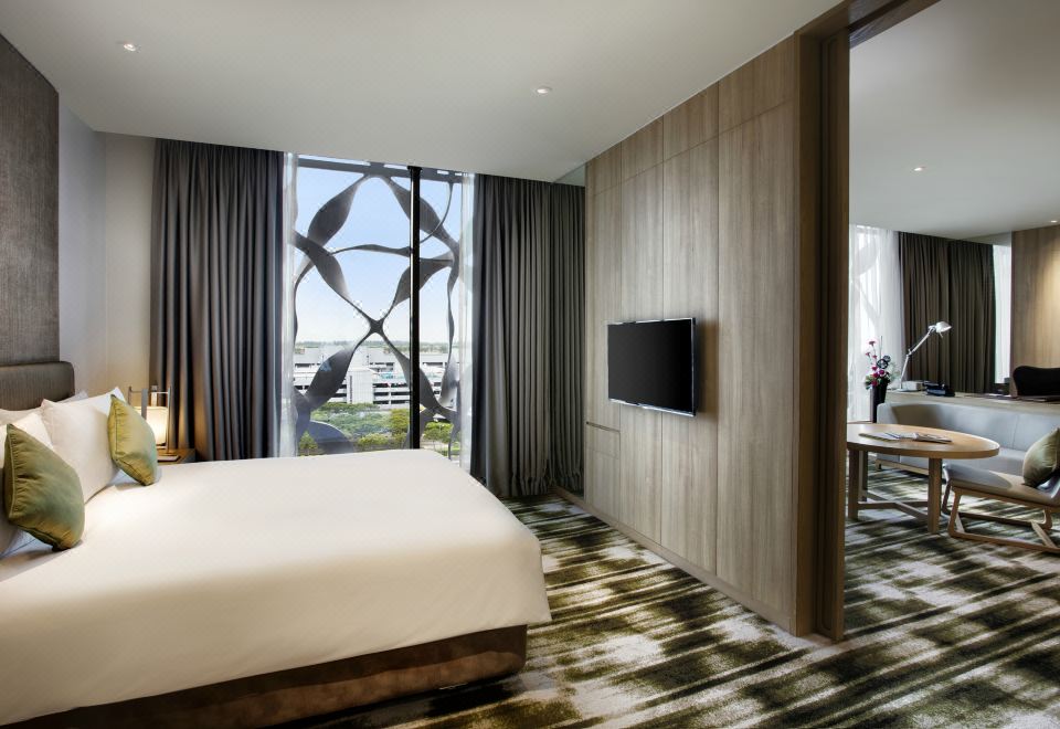 1 張特大床小型套房，可使用泳池