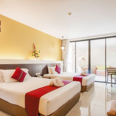 兩張大床套房（帶按摩浴缸） 康哈德華欣飯店優惠