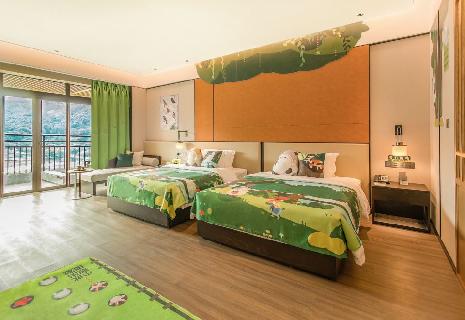 奇幻森林亲子主题双床房-独立泡池